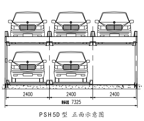 PSH5D型正/側(cè)麵、頫視示意(yi)圖